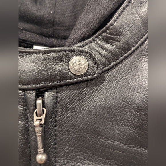 NWT Harley Davidson Miss Enthusiast 3-in-1 Leather Riding Jacket - Picture 11 of 15